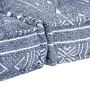 Puf modular de 2 plazas de tela índigo by , Cushions for chairs and sofas - Ref: Foro24-249413, Price: 182,92 €, Discount: %