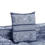 Puf modular de 2 plazas de tela índigo by , Cushions for chairs and sofas - Ref: Foro24-249413, Price: 182,92 €, Discount: %