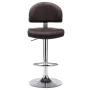 Taburete de cocina de cuero sintético marrón by , Kitchen stools - Ref: Foro24-249652, Price: 101,12 €, Discount: %