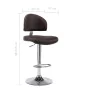 Taburete de cocina de cuero sintético marrón by , Kitchen stools - Ref: Foro24-249652, Price: 101,12 €, Discount: %