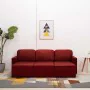 Sofá cama modular de 3 plazas cuero sintético color vino tinto by , Sofas - Ref: Foro24-288797, Price: 488,11 €, Discount: %