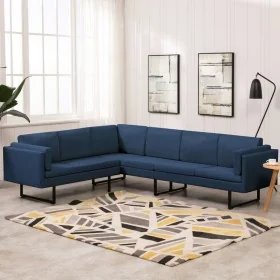 Sofá de esquina de tela azul by , Sofas - Ref: Foro24-288163, Price: 685,04 €, Discount: %