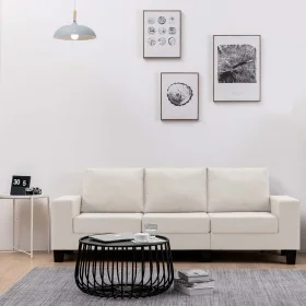 Sofá de 3 plazas de tela color crema by , Sofas - Ref: Foro24-287122, Price: 399,18 €, Discount: %