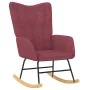 Silla mecedora con reposapiés tela rojo tinto by , Rocking chairs - Ref: Foro24-327630, Price: 131,74 €, Discount: %