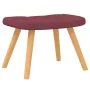 Silla mecedora con reposapiés tela rojo tinto by , Rocking chairs - Ref: Foro24-327630, Price: 131,74 €, Discount: %