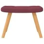 Silla mecedora con reposapiés tela rojo tinto by , Rocking chairs - Ref: Foro24-327630, Price: 131,74 €, Discount: %