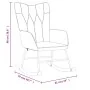 Silla mecedora con reposapiés tela rojo tinto by , Rocking chairs - Ref: Foro24-327630, Price: 131,74 €, Discount: %