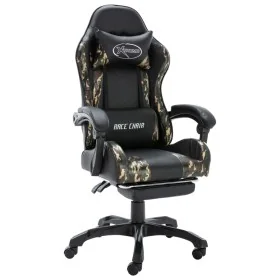 Silla gaming con reposapiés cuero sintético negro y camuflaje von , Bürostühle - Ref: Foro24-320096, Preis: 149,28 €, Rabatt: %