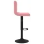 Taburete de cocina de terciopelo rosa by , Kitchen stools - Ref: Foro24-334299, Price: 77,79 €, Discount: %