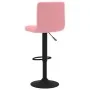 Taburete de cocina de terciopelo rosa by , Kitchen stools - Ref: Foro24-334299, Price: 77,79 €, Discount: %
