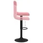 Taburete de cocina de terciopelo rosa by , Kitchen stools - Ref: Foro24-334299, Price: 77,79 €, Discount: %