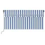 Toldo automático persiana LED sensor viento azul blanco 3x2,5m by , Awnings - Ref: Foro24-3069391, Price: 488,15 €, Discount: %