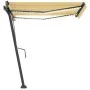 Toldo automático LED sensor de viento amarillo blanco 300x250cm by , Awnings - Ref: Foro24-3069713, Price: 560,77 €, Discount: %