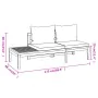 Set muebles de jardín 4 pzas cojines crema madera de acacia de , Conjuntos de jardín - Ref: Foro24-3087276, Precio: 584,47 €,...