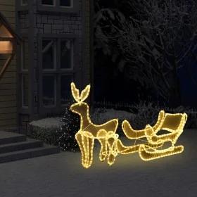 Luces de Navidad de reno y trineo con malla 432 LEDs by , Christmas lights - Ref: Foro24-289971, Price: 82,98 €, Discount: %