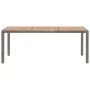 Mesa de jardín ratán PE gris madera acacia maciza 190x90x75 cm by , Garden tables - Ref: Foro24-46108, Price: 222,12 €, Disco...