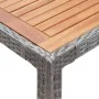 Mesa de jardín ratán PE gris madera acacia maciza 190x90x75 cm by , Garden tables - Ref: Foro24-46108, Price: 222,12 €, Disco...