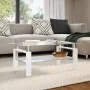 Mesa de centro vidrio templado blanco transparente 95x55x40 cm von , Couchtisch - Ref: Foro24-330304, Preis: 156,43 €, Rabatt: %