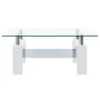Mesa de centro vidrio templado blanco transparente 95x55x40 cm von , Couchtisch - Ref: Foro24-330304, Preis: 156,43 €, Rabatt: %