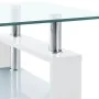 Mesa de centro vidrio templado blanco transparente 95x55x40 cm von , Couchtisch - Ref: Foro24-330304, Preis: 156,43 €, Rabatt: %