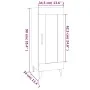 Aparador de madera contrachapada blanco 34,5x34x90 cm de , Aparadores - Ref: Foro24-812402, Precio: 56,31 €, Descuento: %
