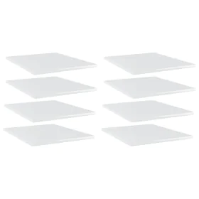 Estante estantería 8uds contrachapada blanco brillo 40x50x1,5cm von , Regale - Ref: Foro24-805197, Preis: 45,18 €, Rabatt: %