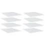 Estante estantería 8uds contrachapada blanco brillo 40x50x1,5cm by , Shelves - Ref: Foro24-805197, Price: 45,18 €, Discount: %