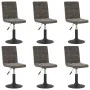 Sillas de comedor giratorias 6 unidades terciopelo gris oscuro de , Sillas de comedor - Ref: Foro24-3089301, Precio: 375,25 €...