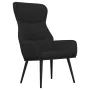 Sillón de relax con reposapiés de tela color negro by , Armchairs - Ref: Foro24-3097435, Price: 119,69 €, Discount: %