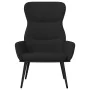 Sillón de relax con reposapiés de tela color negro by , Armchairs - Ref: Foro24-3097435, Price: 119,69 €, Discount: %