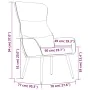 Sillón de relax con reposapiés de tela color negro by , Armchairs - Ref: Foro24-3097435, Price: 119,69 €, Discount: %