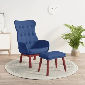 Sillón de relax con taburete tela azul von , Sessel - Ref: Foro24-3097727, Preis: 146,92 €, Rabatt: %