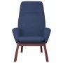 Sillón de relax con taburete tela azul by , Armchairs - Ref: Foro24-3097875, Price: 148,41 €, Discount: %