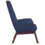 Sillón de relax con taburete tela azul by , Armchairs - Ref: Foro24-3097875, Price: 148,41 €, Discount: %