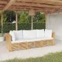 Juego muebles de jardín 3 piezas y cojines madera maciza teca von , Gartensets - Ref: Foro24-3100865, Preis: 592,73 €, Rabatt: %