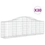 Cestas de gaviones 30 uds forma de arco hierro 200x30x60/80 cm de , Maceteros y jardineras - Ref: Foro24-3145405, Precio: 2,0...