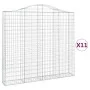 Cestas de gaviones 11 uds forma de arco hierro 200x30x180/200cm by , Pots and planters - Ref: Foro24-3145523, Price: 1,00 €, ...