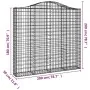 Cestas de gaviones 11 uds forma de arco hierro 200x30x180/200cm by , Pots and planters - Ref: Foro24-3145523, Price: 1,00 €, ...