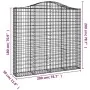 Cestas de gaviones 9 uds forma de arco hierro 200x30x180/200 cm by , Pots and planters - Ref: Foro24-3145521, Price: 1,00 €, ...