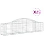 Cestas de gaviones 25 uds forma de arco hierro 200x30x40/60 cm by , Pots and planters - Ref: Foro24-3145383, Price: 1,00 €, D...