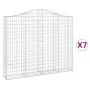 Cestas gaviones 7 uds forma de arco hierro 200x30x160/180 cm by , Pots and planters - Ref: Foro24-3145498, Price: 1,00 €, Dis...