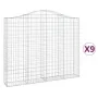 Cestas gaviones 9 uds forma de arco hierro 200x30x160/180 cm by , Pots and planters - Ref: Foro24-3145500, Price: 1,00 €, Dis...