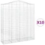 Cestas de gaviones 10 uds forma de arco hierro 200x50x220/240cm von , Töpfe und Pflanzgefäße - Ref: Foro24-3145774, Preis: 1,...