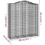 Cestas de gaviones 10 uds forma de arco hierro 200x50x220/240cm von , Töpfe und Pflanzgefäße - Ref: Foro24-3145774, Preis: 1,...