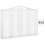 Cestas gaviones 15 uds forma de arco hierro 200x30x140/160 cm von , Töpfe und Pflanzgefäße - Ref: Foro24-3145485, Preis: 1,00...