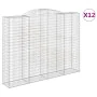 Cestas de gaviones 12 uds forma de arco hierro 300x50x220/240cm by , Pots and planters - Ref: Foro24-3146819, Price: 2,00 €, ...