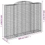 Cestas de gaviones 12 uds forma de arco hierro 300x50x220/240cm by , Pots and planters - Ref: Foro24-3146819, Price: 2,00 €, ...