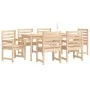 Juego de comedor de jardín 7 piezas madera maciza de pino de , Conjuntos de jardín - Ref: Foro24-3154713, Precio: 425,21 €, D...