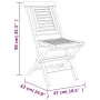 Sillas de jardín plegables 6 uds madera maciza teca 47x63x90 cm von , Gartenstühle - Ref: Foro24-3155047, Preis: 510,67 €, Ra...