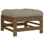 Juego muebles jardín 8 pzas y cojines madera maciza marrón miel by , Garden sets - Ref: Foro24-3185860, Price: 895,29 €, Disc...